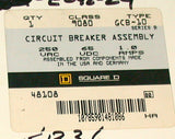 NEW SQUARE D SINGLE POLE 1 AMP CIRCUIT BREAKER 250 VAC MODEL 9080GCB-10