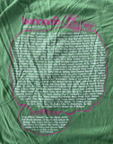 American Apparel Women's Bonnaroo Music & Arts Festival 2010 Green Shirt Size L