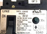 Fuji DV32 Earth Leakage Breaker 30A 100-240V 50-60Hz 30mA
