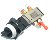 SMC VZM450-01-34B Pneumatic Mechanical Valve 5-Port RC 1/8, Twist Selector 2-Pos