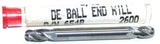 Carbro 654B 3/16" Diameter 3/16in shank 4 Flute Carbide Ball Double End End Mill