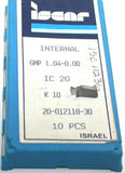 Lot of 8 Iscar GMP 1.04-0.00 IC 20 Carbide Parting Grooving Inserts