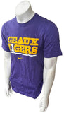 Nike Dri-Fit Men's Louisiana State LSU Geaux Tigers Purple Shirt Size Small