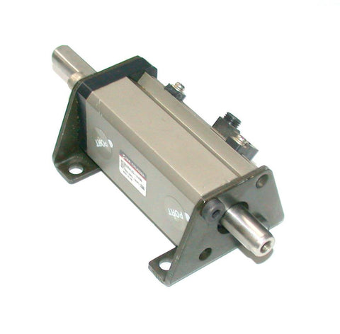 SMC NCDQKWL25-UIA96 PNEUMATIC DOUBLE SHAFTED AIR CYLINDER W/SENSOR