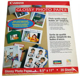 Box of 20 Sheets Canon 8.5" x 11" Glossy Photographic Paper F51-2501-400 New