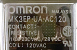 Omron MK3EP-UA-AC120 10A 230 VAC / 28 VDC Coil 120 VAC Relay