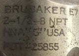 Brubaker 2-1/2-8 Plug Hand Tap 7 Flute NPT PDT-25855