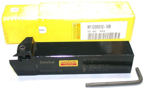 Sandvik RF123D032-16B CoroCut 1-2 1" Parting Grooving Toolholder New