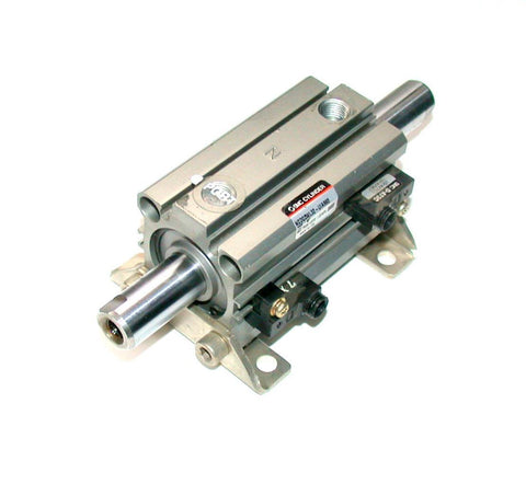 SMC NCDQ2WL32-UIA960 PNEUMATIC DOUBLE SHAFTED AIR CYLINDER W/SENSORS