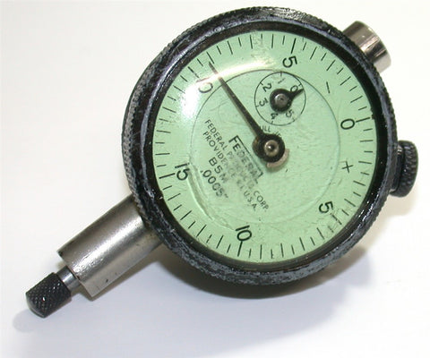 Federal B5M Dial .0005" Indicator W/ Revolution Counter