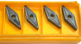 Lot of 4 Kennametal VNMG332MP KC5010 Kenloc Carbide TiAlN Coated Turning Inserts
