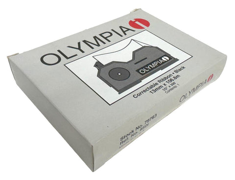 Olympia 79763 Black Correctable Ribbon 13mm x 106.8m