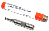 Brubaker 740004-00-B 3/16" Diameter 3/8" Shank 2 Flute HSS End Mill