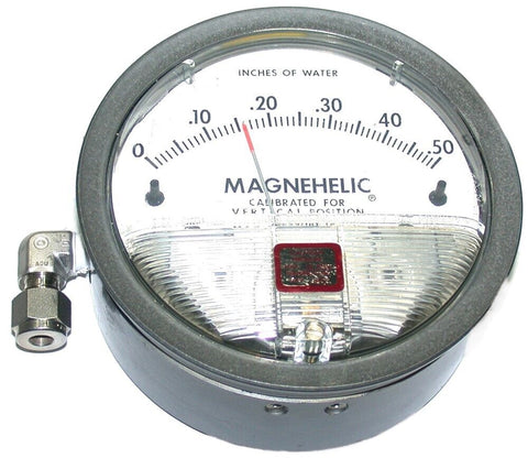 Dwyer Magnehelic 0 To .50 Differential Pressure Gages 2000-0C