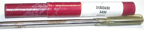 Lexington 34503430 .3430" Straight Shank Carbide Tipped Chucking Reamer New