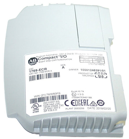 Allen Bradley 1769-ECR Compact Logix Right End Cap