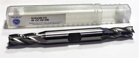 TMX 5-256-045 5/16" 4 Flute 3/8" Shank HSS Double End Mill