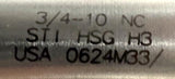 Hertel 3/4-10 Plug Hand Tap 4 Flute STI HSG H3 USA 0624M33