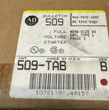 Allen-Bradley 509-TAB Non-Reversing Full Voltage Starter SER B 480V NEMA 00