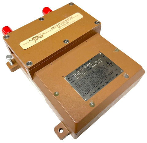 Micro Motion D6 Mass Flow Meter 6S-HY-CAJON/NPT Tube 2600Psig Conn. 2600Psig