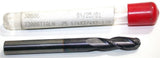 Fullerton 30806 1/4" Diameter 1/4 shank 3 Flute TIALN Coat Carbide Ball End Mill