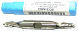 Niagara 53081 1/4" diameter 3/8" Shank Double End 2 Flute HSS End Mill