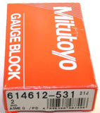 Mitutoyo 614612-531 Precision 2mm Square Carbide Gauge Gage Block ASME 2