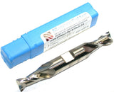 Niagara N28139 27/64" .4218" diameter Double End Tin Coat 2 Flute HSS End Mill