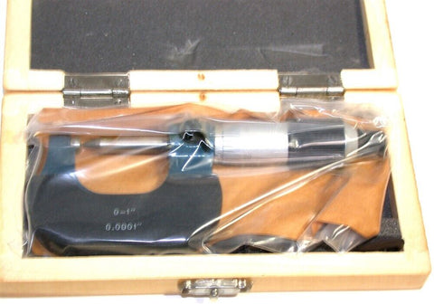 CME ITC-4028-SPT 0 To 1 Inch 30° Point .0001" Ratchet Thimble Micrometer w/ case