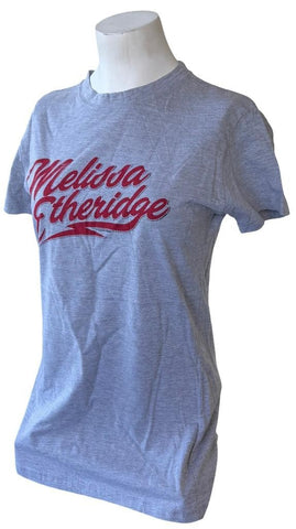 Tultex Women's Melissa Etheridge Graphic Gray Short Sleeve Shirt Size Large