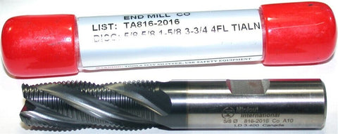 YG-1 Minicut 816-2016 5/8" Diameter 5/8" Shank 4 Fl TiAlN Coat Roughing End Mill