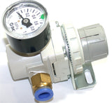 SMC AR20-01BG-A 1/8" NPT Air Regulator with Gage and Bracket 0.05-0.7MPa