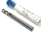 Garr Tool 18110 330M Spiral 3-Flute 3/16" Diameter Carbide Ball End Mill
