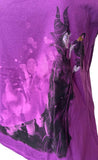 Disney Women's Maleficent Graphic Purple Short Sleeve Shirt Size Medium