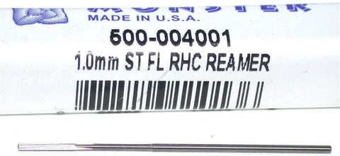 Monster Tool 500-004001 4-Flute Straight Flute 1mm Carbide Reamer New
