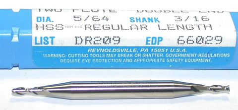 Up to 9 New Niagara 5/64 diameter Double End 2 Flute HSS End Mill 66029