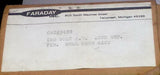 New Faraday 3430 Vibrating Bell 12 VAC Hz 0.52 Amp