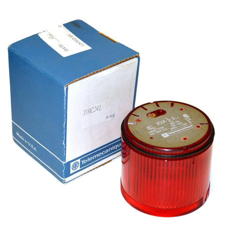 NEW TELEMECANIQUE XVAC341 RED STACK LIGHT 220 VOLTS 7 WATTS