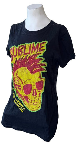 Bay Island Women's Sublime With Rome Tour 2010 Graphic Black Shirt Size Large