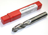 HTC 3/8" Diameter 3 Flute Solid Carbide Ball End Mill Made in the USA