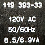 ARO GP12SS-120-H Solenoid Valve Coil 119 393-33 120VAC 50-60Hz 6.9-8.5VA