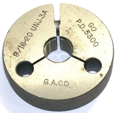 G.A. CO 9/16-20 UNJ-3A GO Thread Gage