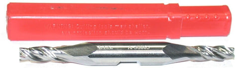 HTC A-38065 1/4" Diameter 3/8" Shank 4 Flute HSS End Mill New