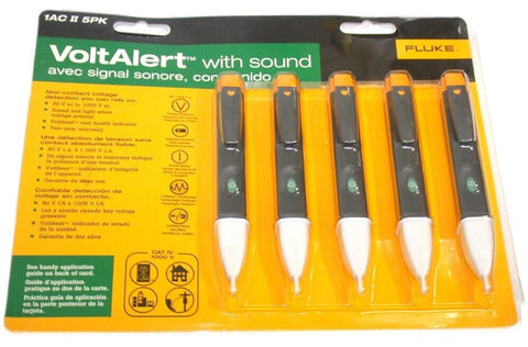Fluke 1AC II 5PK VoltAlert Non-Contact Voltage Tester (Pack of 5)