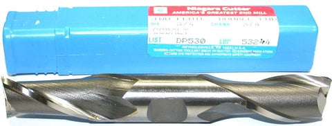 Niagara 5/8" diameter 2 Flute Double End HSS End Mill 53244 New