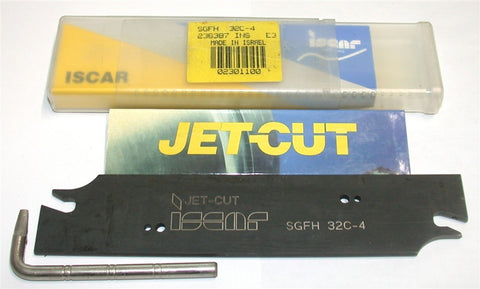 ISCAR SGFH 32C-4 JET-CUT 32mm Grooving Parting Tool Holder 4mm NEW