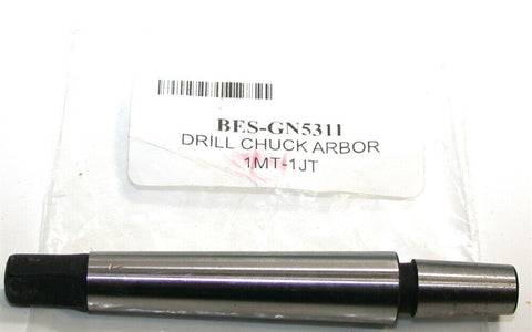 Bison Arbor BES-GN5311 #1 Morse Taper to #1 Jacob Taper Adapter 1MT-1JT