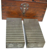 Pair of 1" x 2" x 4" Magnetic Transfer Blocks With Case