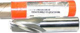 Brubaker 74054-00-B 7/8" Diameter 7/8" Shank 2 Flute Single End HSS End Mill