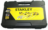 Stanley STMT74864 51-Piece Mixed Tool Set w/ Case SAE & Metric – Home Repair Kit